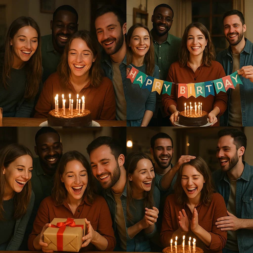 Creador de collages de cumpleaños